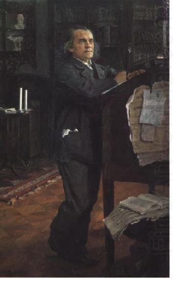 Valentin Serov Compositor Alexander Serov por Valentin Serov, 1887-1888